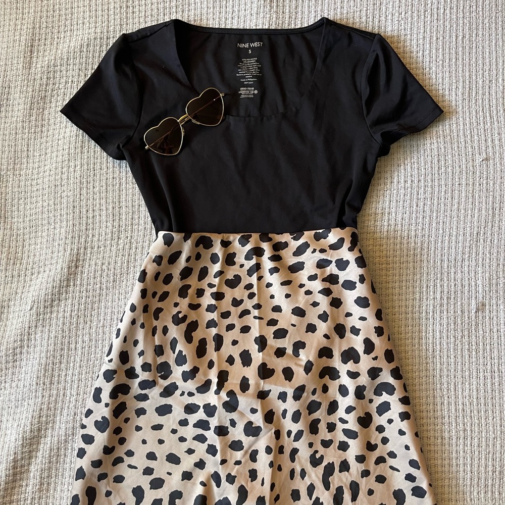 Nine West Black Bodysuit Top